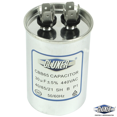 Capacitor De Trabajo, 30Mf, 440Vac +-5%, 50/60Hz / Cluxer - CXC44030