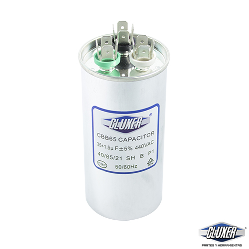 Capacitor De Trabajo, 35/1.5Mf, 440V  -5%, 50/60Hz / Cluxer - CXC4403515