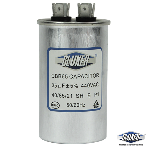 Capacitor De Trabajo, 35Mf, 440Vac +-5%, 50/60Hz / Cluxer - CXC44035