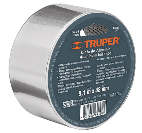 Cinta de aluminio 48 mm x 10 m - CALU-9 / 12611