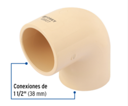 Codo 90° CPVC  1-1/2' - CPVC-565 / 48927