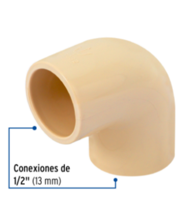 Codo 90° de CPVC, 1/2' - CPVC-561 / 45082