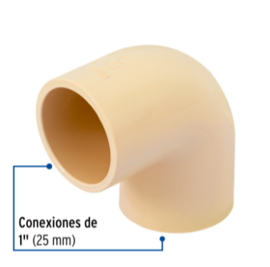 Codo 90° de CPVC, 1' - CPVC-563 / 45084