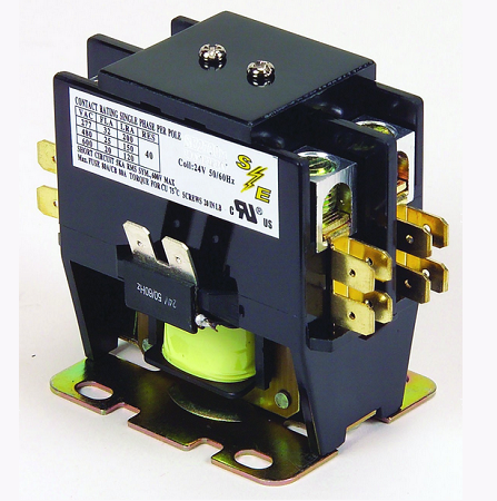 Contactor 2 Polos, 25 Amps, Coil 24 V, Resistencia Amps 30 - Se2726M