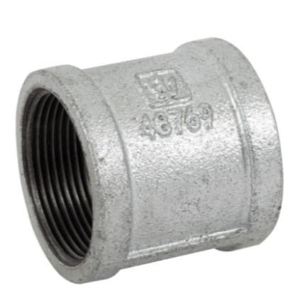 Cople reforzado, acero galvanizado, 1-1/2' - CG-205