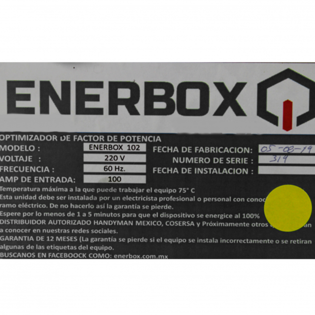 Enerbox Monofasico 110/220V 100Ampers - Ene-G1