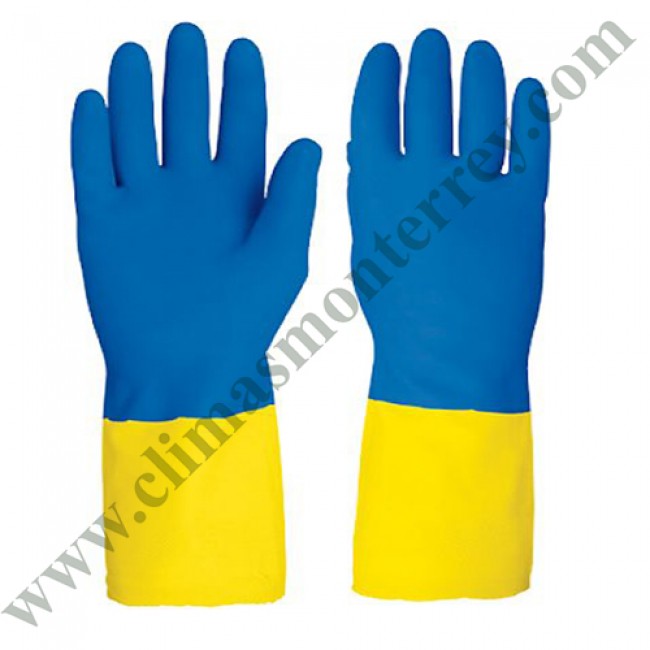 Guantes de látex para limpieza, medianos, reforzados - GU-LIM-MX / 15268