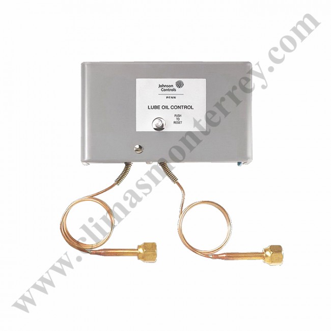 Johnson Controls, Serie Lube Control, Corte de Presión de Aceite, Tiempo Dalay, Tuerca Flare de 1/4 pulgadas - P45NCA-12C