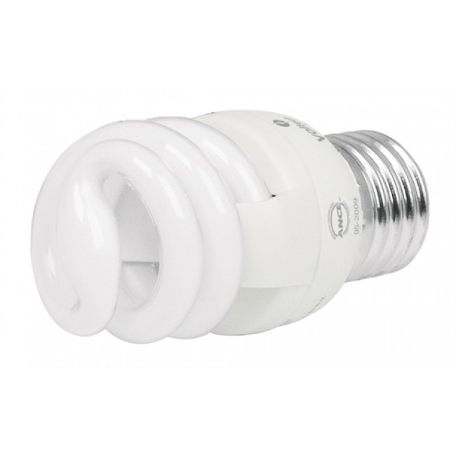 Lámpara 7 W, espiral mini, luz cálida, T2, en blister - FC-7EM / 48203