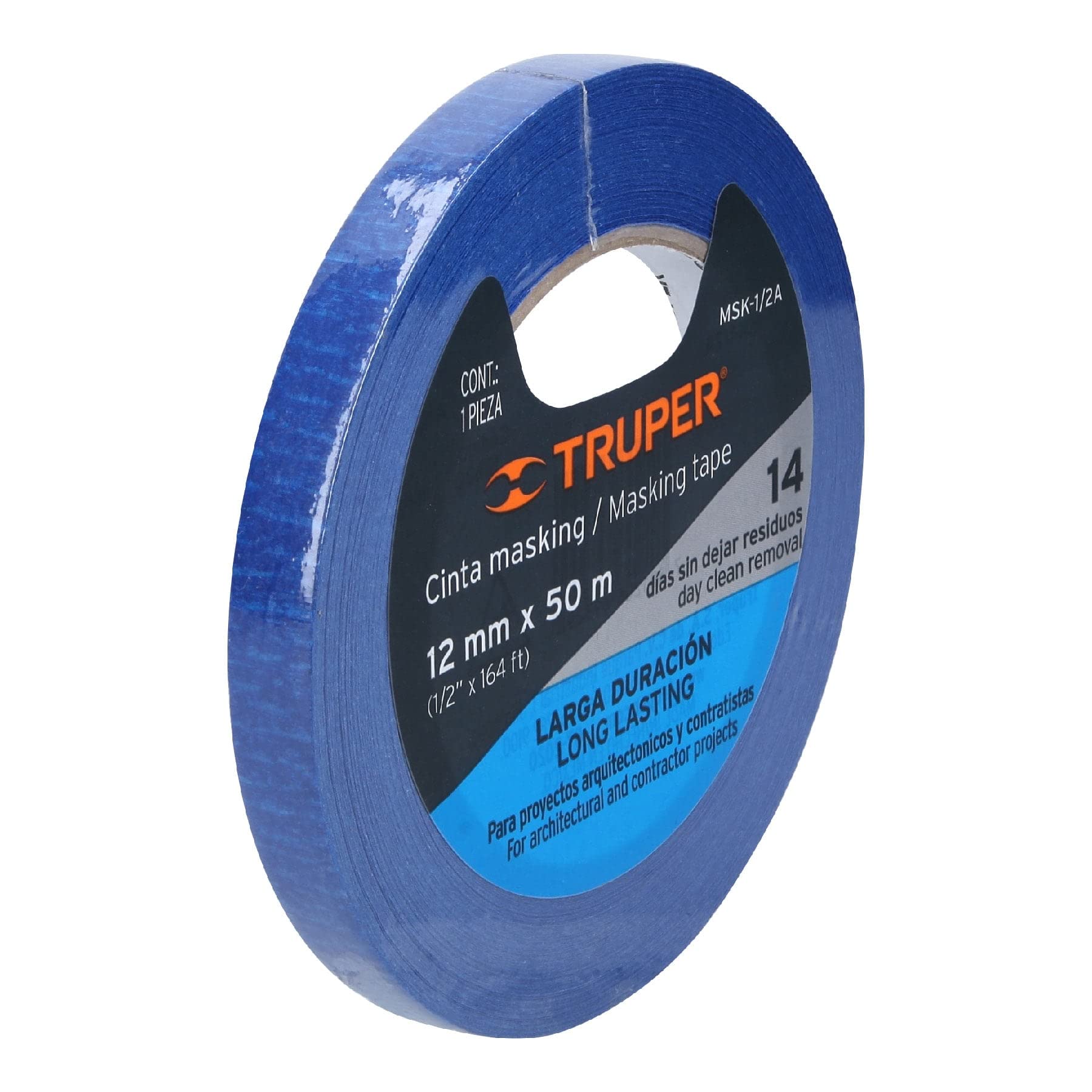 Masking tape, 1/2' x 50 m, azul - MSK-1/2A / 12620