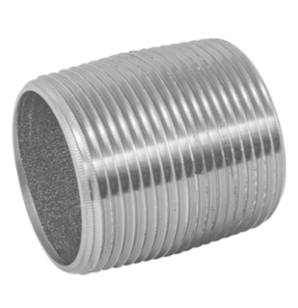 Niple, acero galvanizado, cuerda corrida, 1-1/4' - CG-474 / 48789