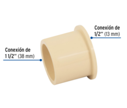 Reducción Bushing CPVC 1-1/2' x 1/2' - CPVC-237 / 48941