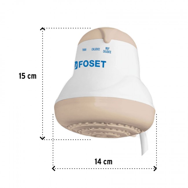 Regadera eléctrica, 4 temperaturas, beige - REGEL-4B / 45156