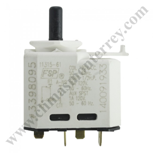 Switch Selector 1/2Hp, 120V, 10A, 50/60Hz, Coil 120Vac 50/60Hz - 3398095