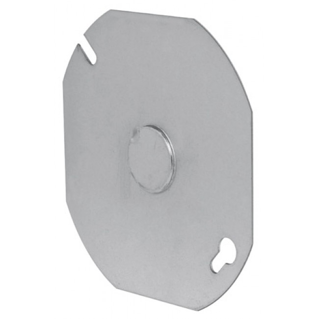 Tapa de acero para caja octagonal 4x4' - TACH-4X4O / 46331