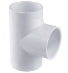 Tee sencilla de PVC, 1-1/2' - PVC-765 / 45533