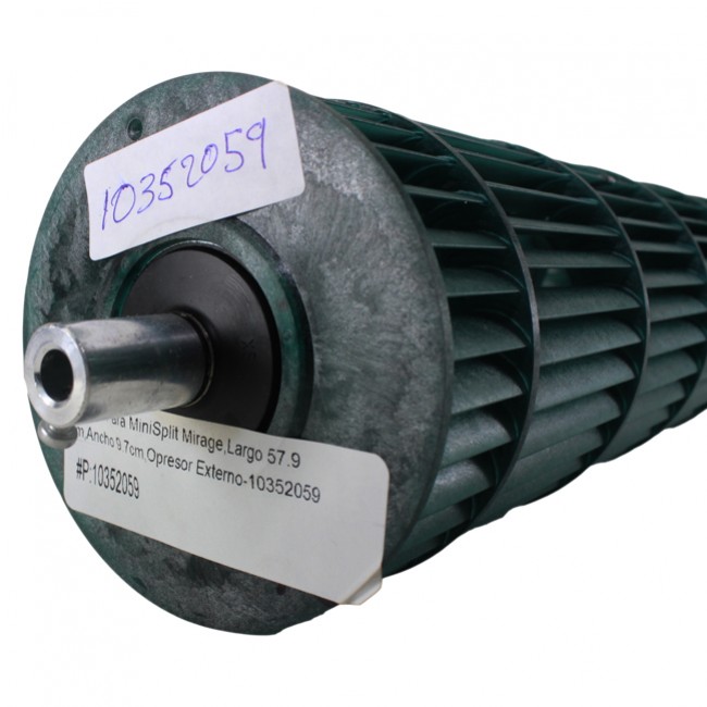 Turbina Para Minisplit Mirage, Largo 57.9Cm, Ancho 9.7Cm, Opresor Externo