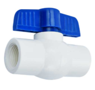 Válvula esfera de pvc, 1', roscable - PVC-ES-1R / 49152